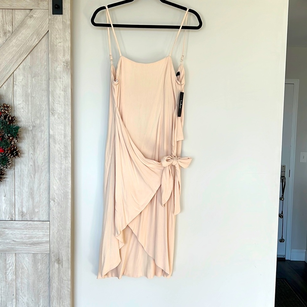 Cute pink wrap dress